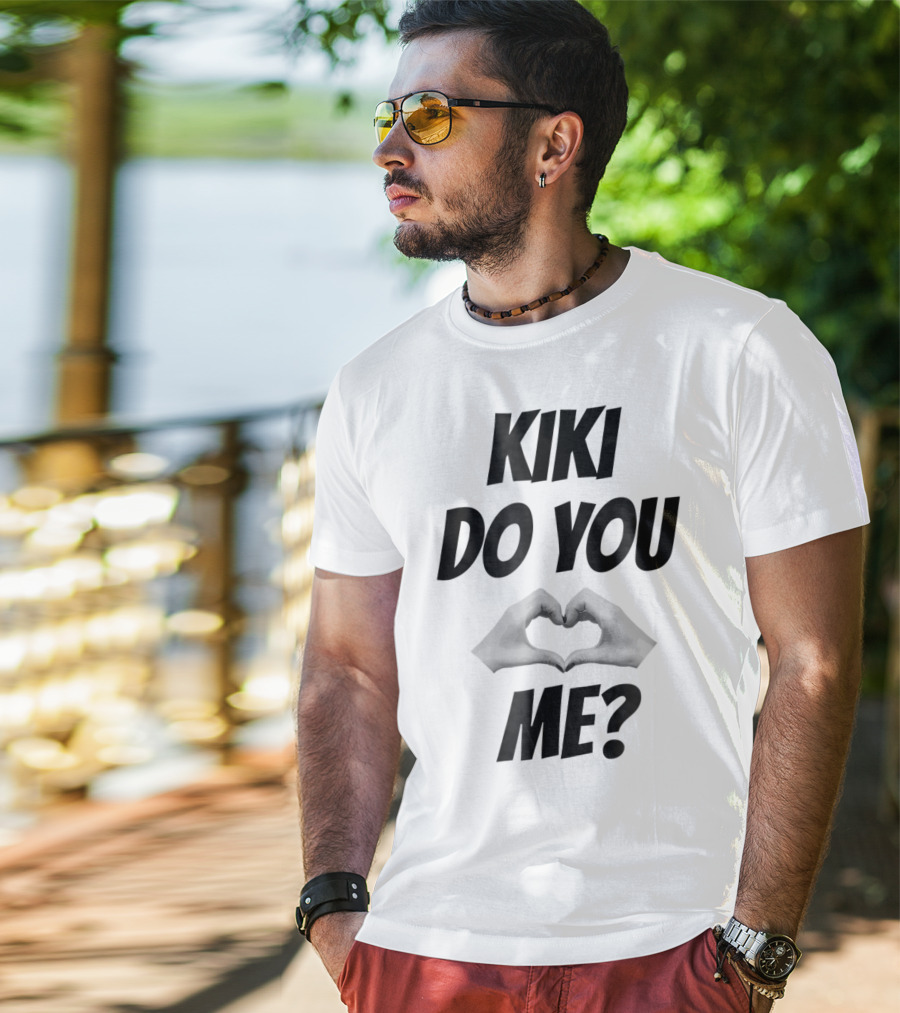 KIKI Do You Love Me Hands Heart Shape T-Shirt
