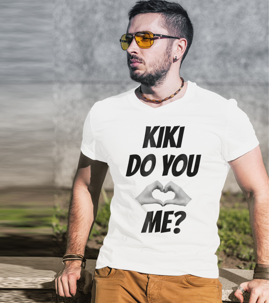 KIKI Do You Love Me Hands Heart Shape T-Shirt