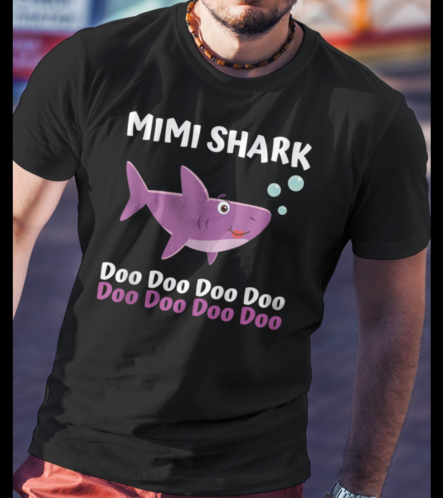 Mimi Shark Doo Doo Doo Doo Matching Family Shark Set T-Shirt