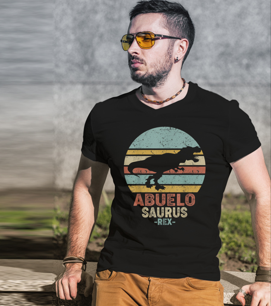 Abuelo Saurus Rex Vintage Dinosaur T-Shirt
