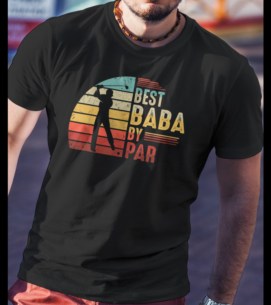 Best Baba By Par Golf Lover Mens Fathers T-Shirt