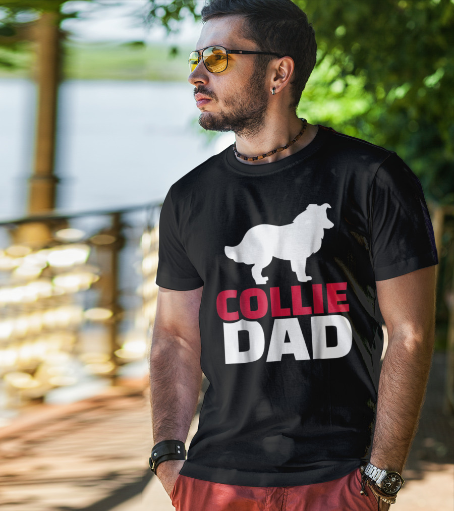Collie Dad Border Collie T-Shirt