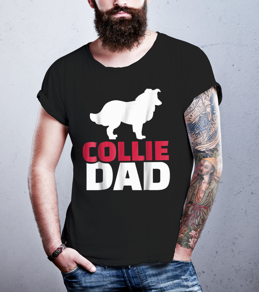 Collie Dad Border Collie T-Shirt