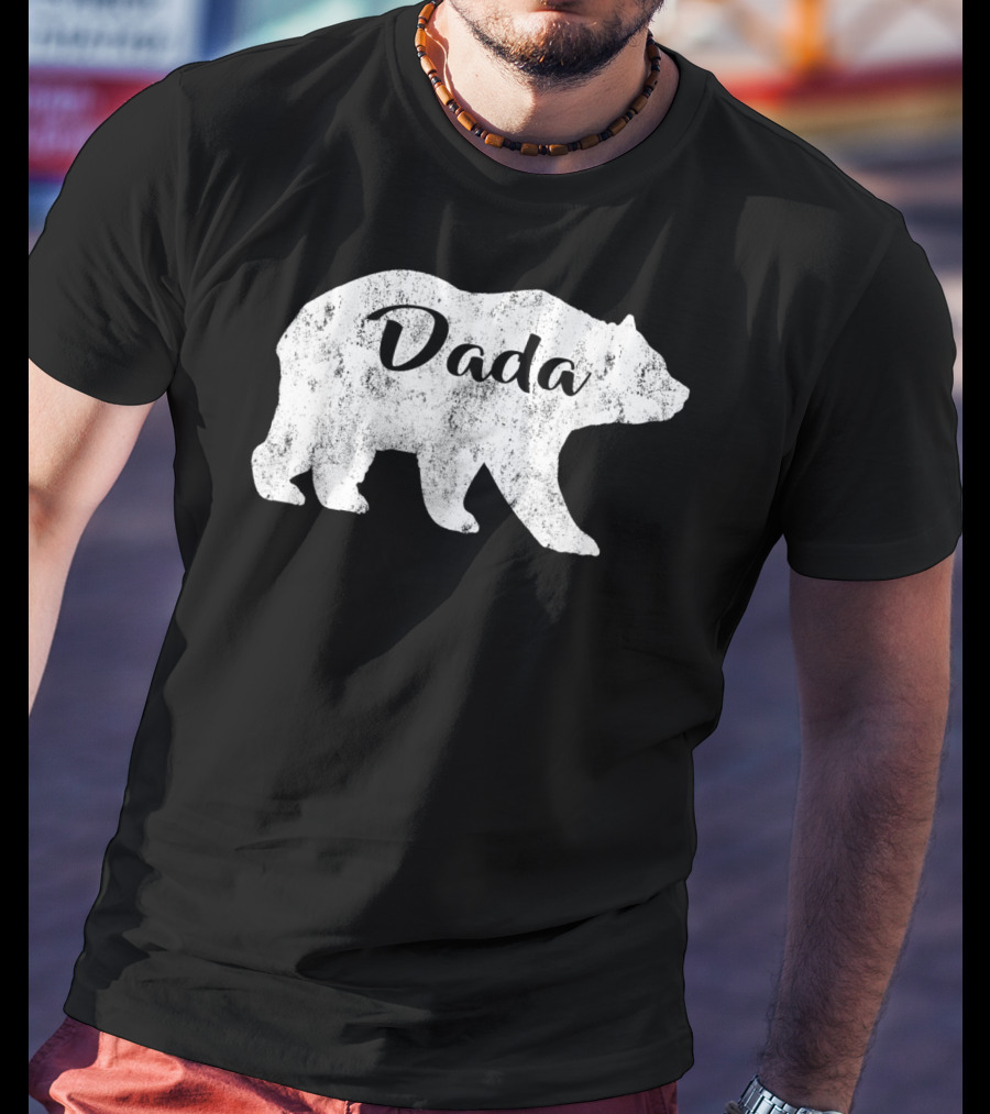 Dada Bear Mens Awesome Camping Gramps T-Shirt