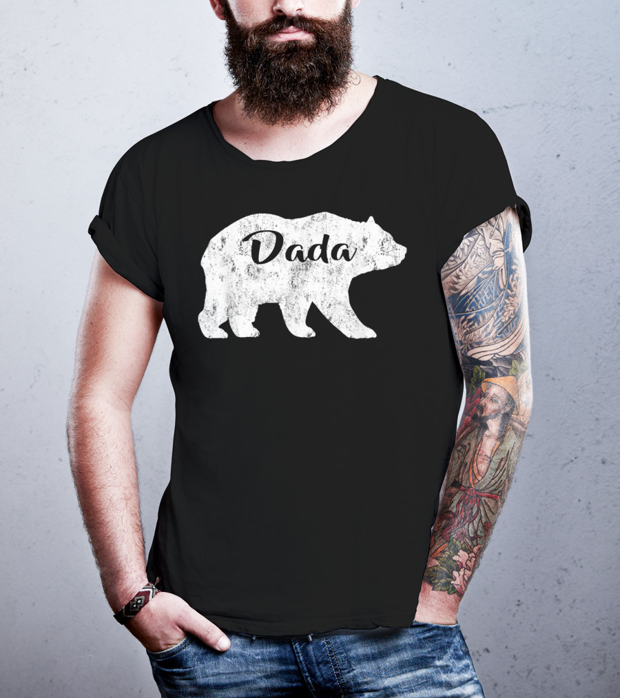 Dada Bear Mens Awesome Camping Gramps T-Shirt