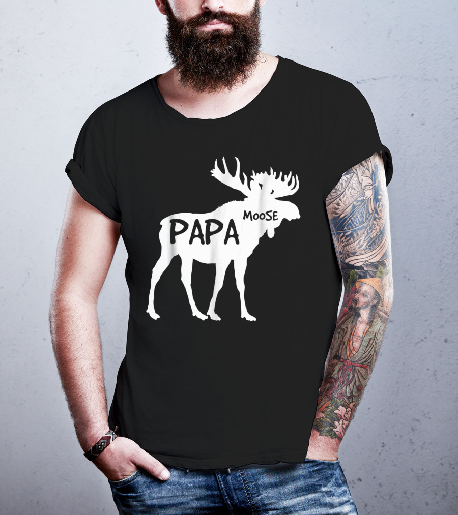 Papa Moose Funny Idea Dad T-Shirt