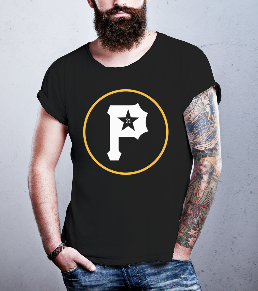 Puertorro Pirate 21 Baseball Fans Star Emblem T-Shirt