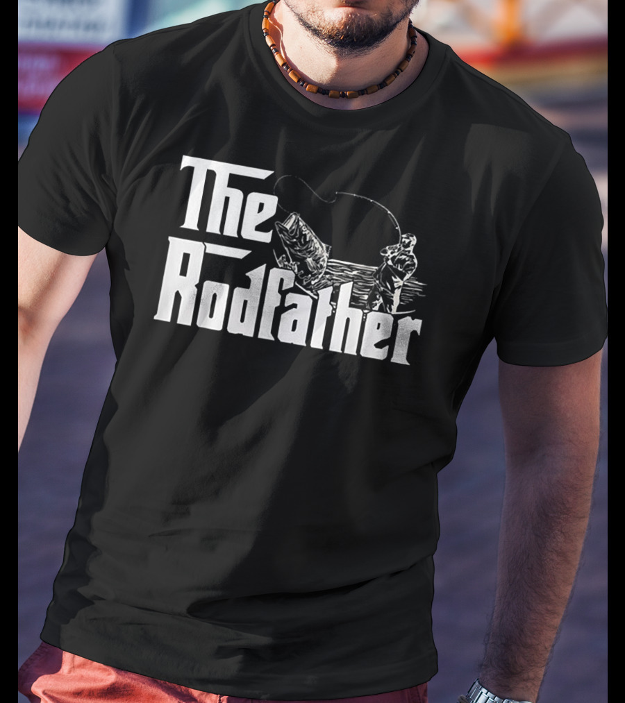The Rodfather Bass Fishing Humor For Anglers T-Shirt