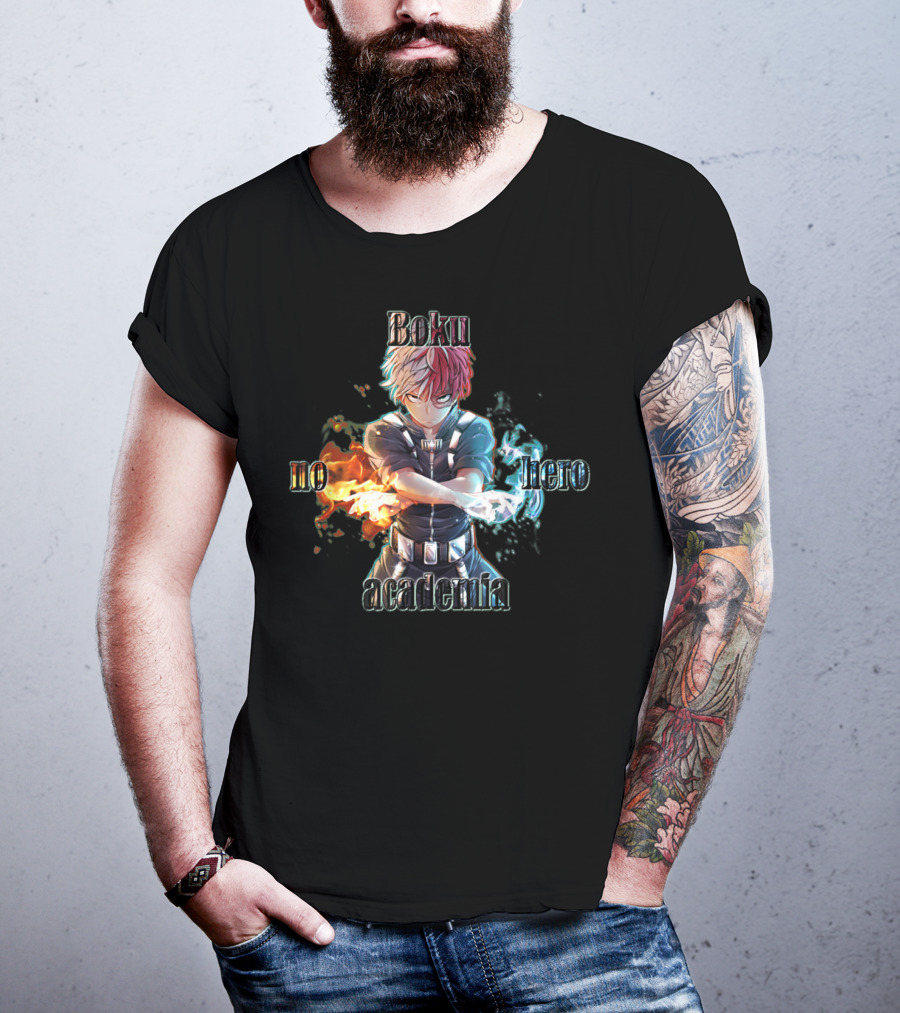Shoto Todoroki Boku No Hero Academia Fire And Ice Power T-Shirt