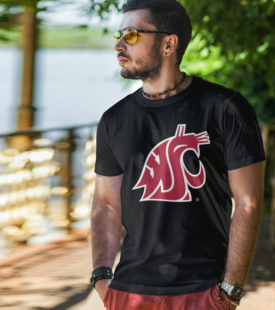 Washington State Cougars NCAA Logo PPWST03 T-Shirt