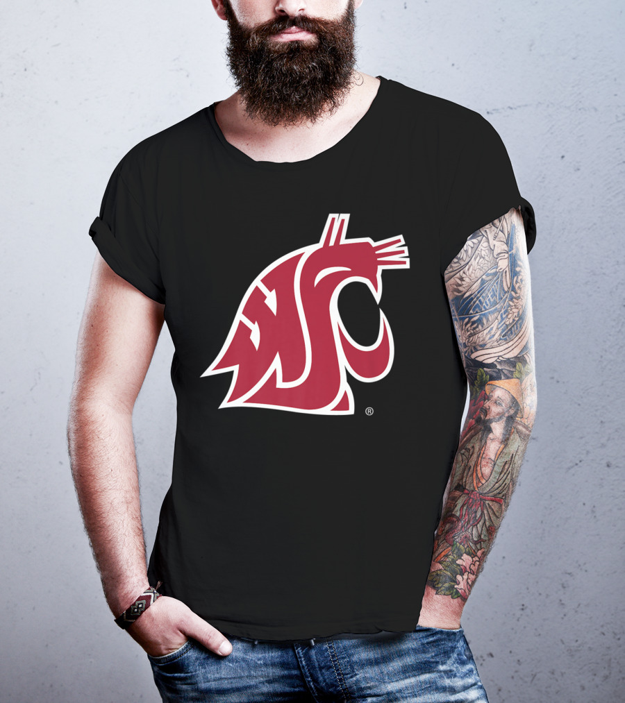 Washington State Cougars NCAA Logo PPWST03 T-Shirt