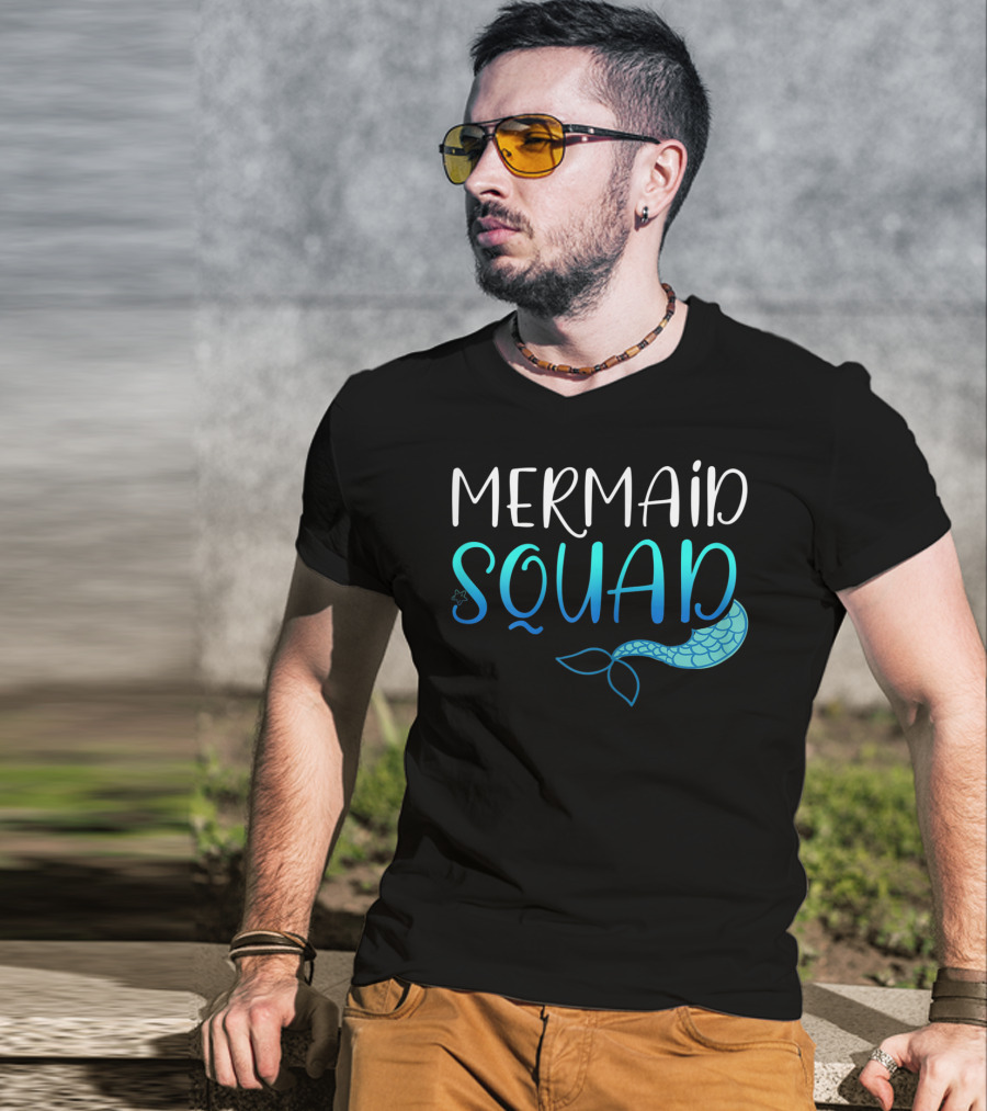Mermaid Squad Fun Ocean Tail Insight T-Shirt