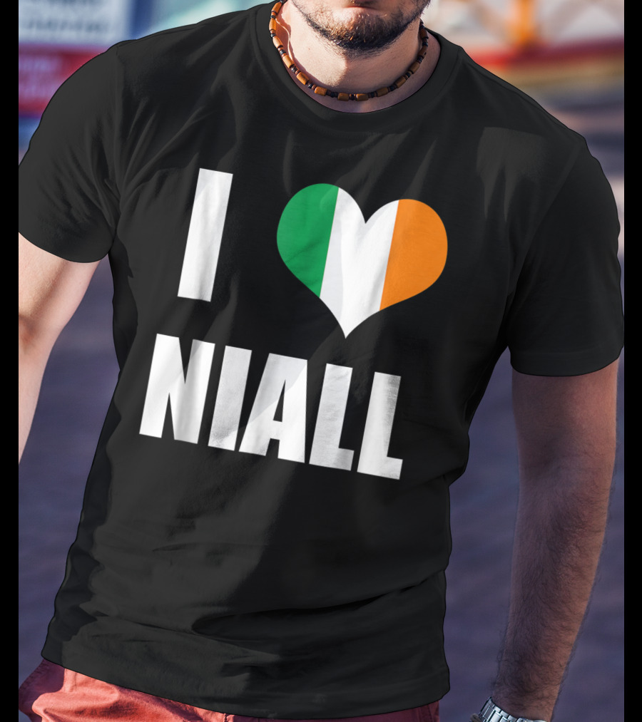 I Heart Niall With Ireland Flag Colors T-Shirt