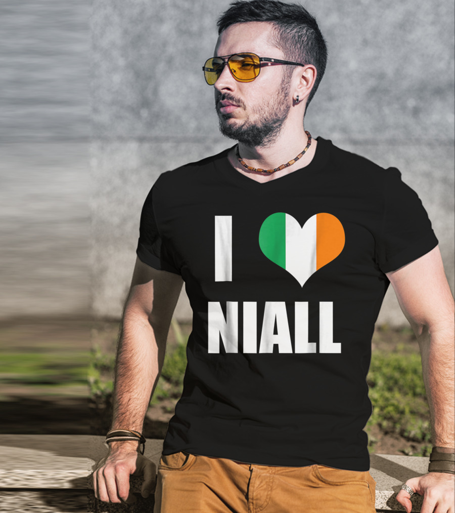 I Heart Niall With Ireland Flag Colors T-Shirt