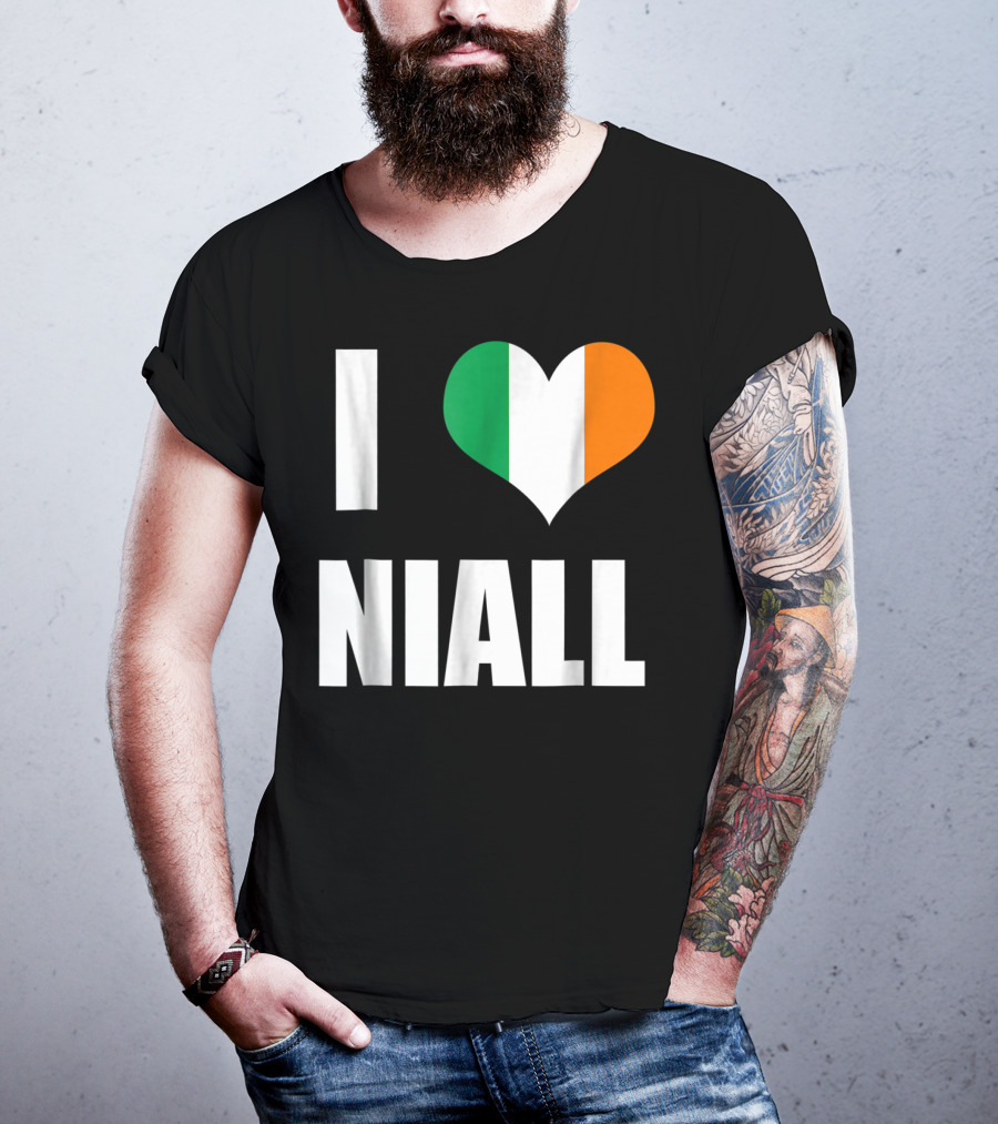 I Heart Niall With Ireland Flag Colors T-Shirt