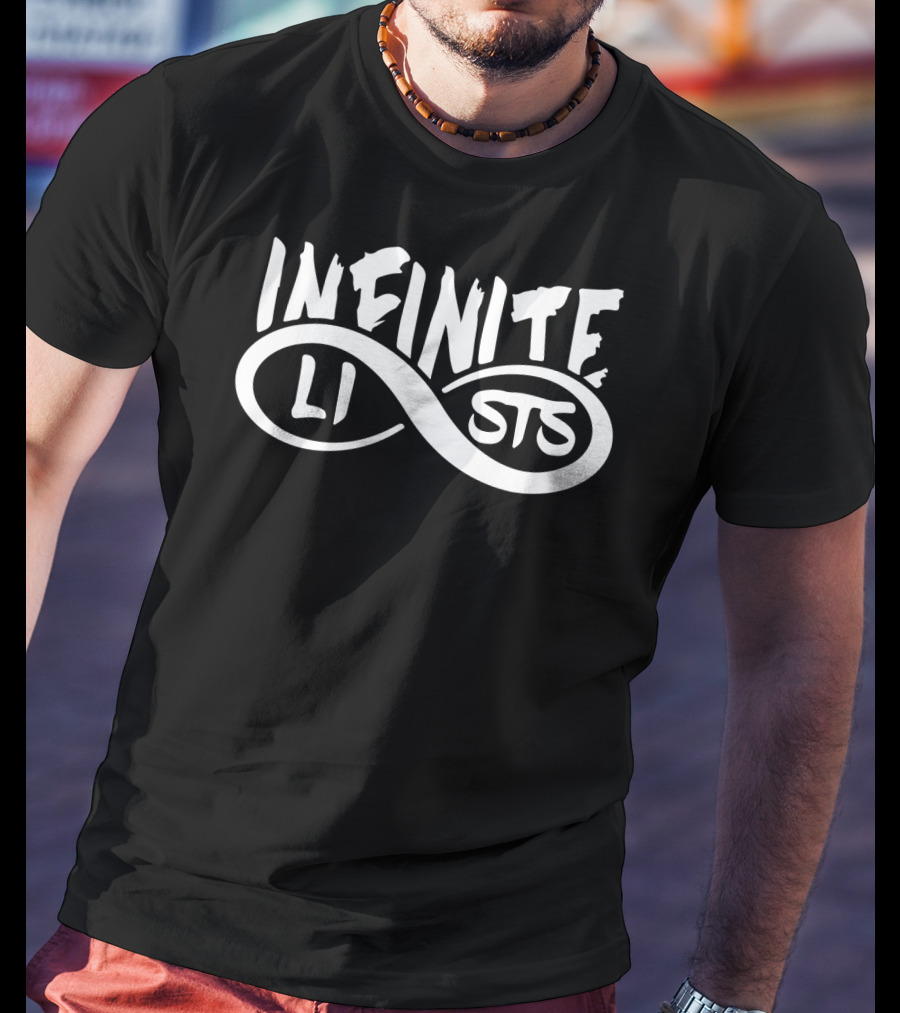 INFINITE LISTS Logo With Infinity T-Shirt