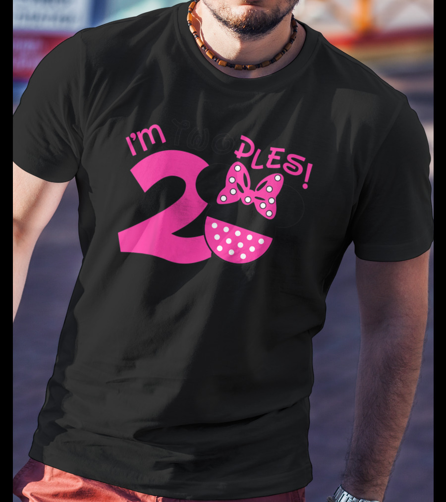 I'm Two Ples Mouse 2nd Birthday T-Shirt