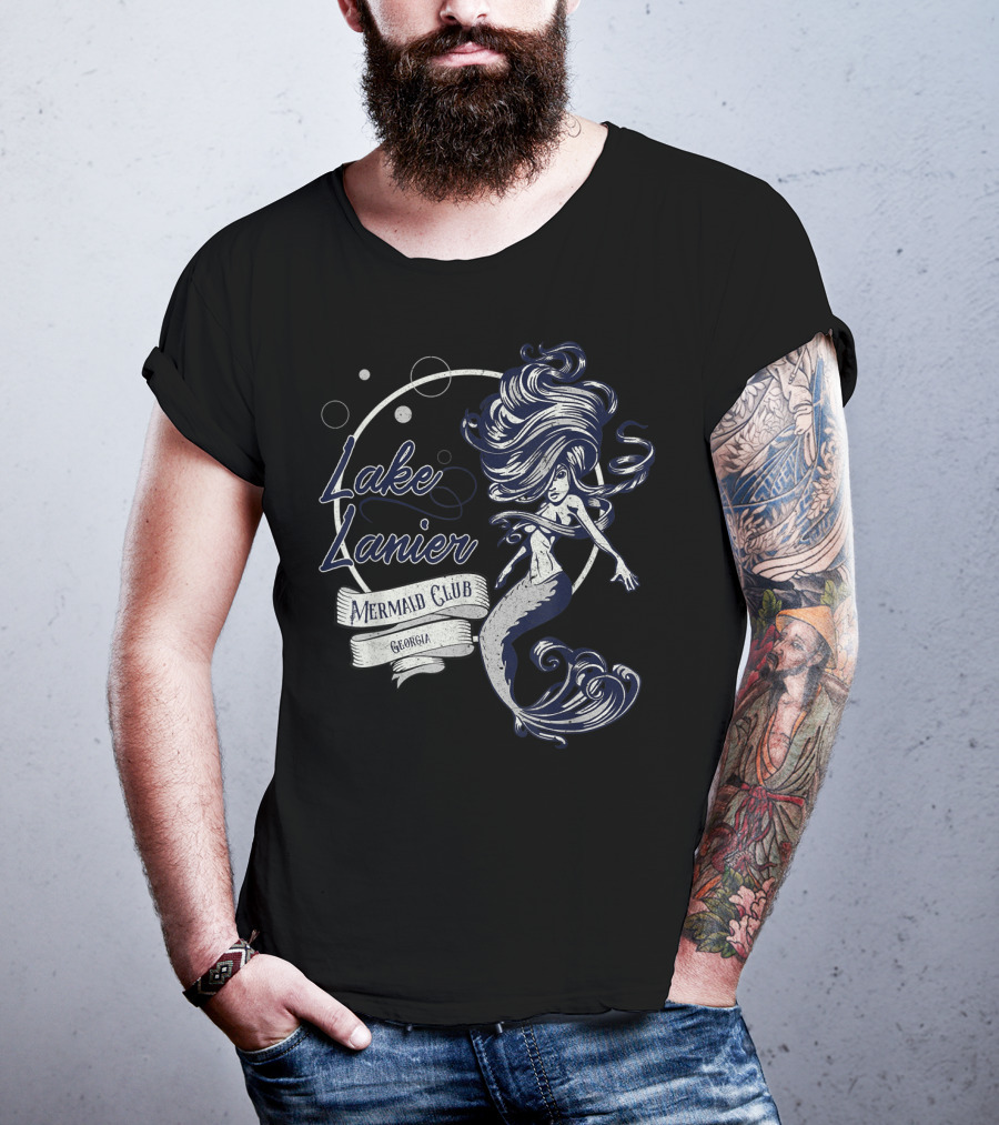 Lake Lanier Mermaid Club Georgia Vintage Mermaid T-Shirt