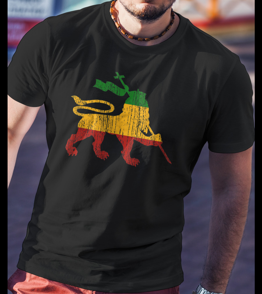 Lion Of Judah Rastafari Rasta Reggae Jamaica T-Shirt