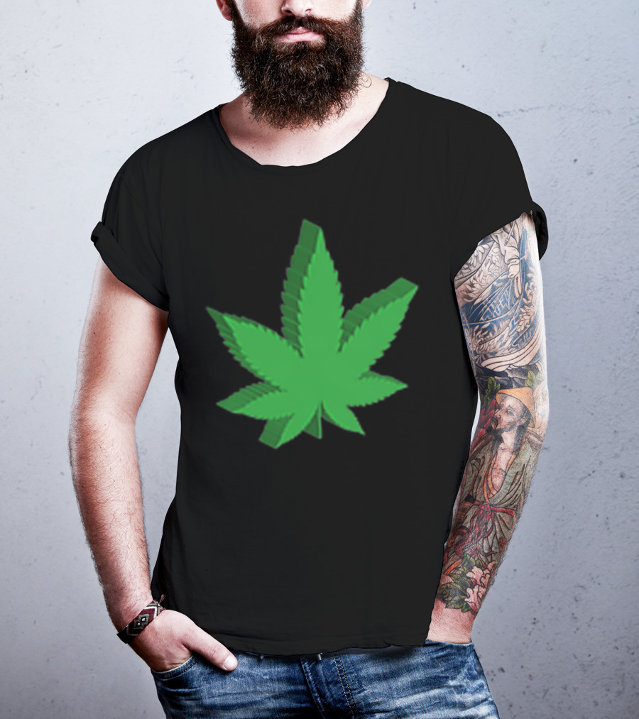 Marijuana Leaf 3D Green T-Shirt