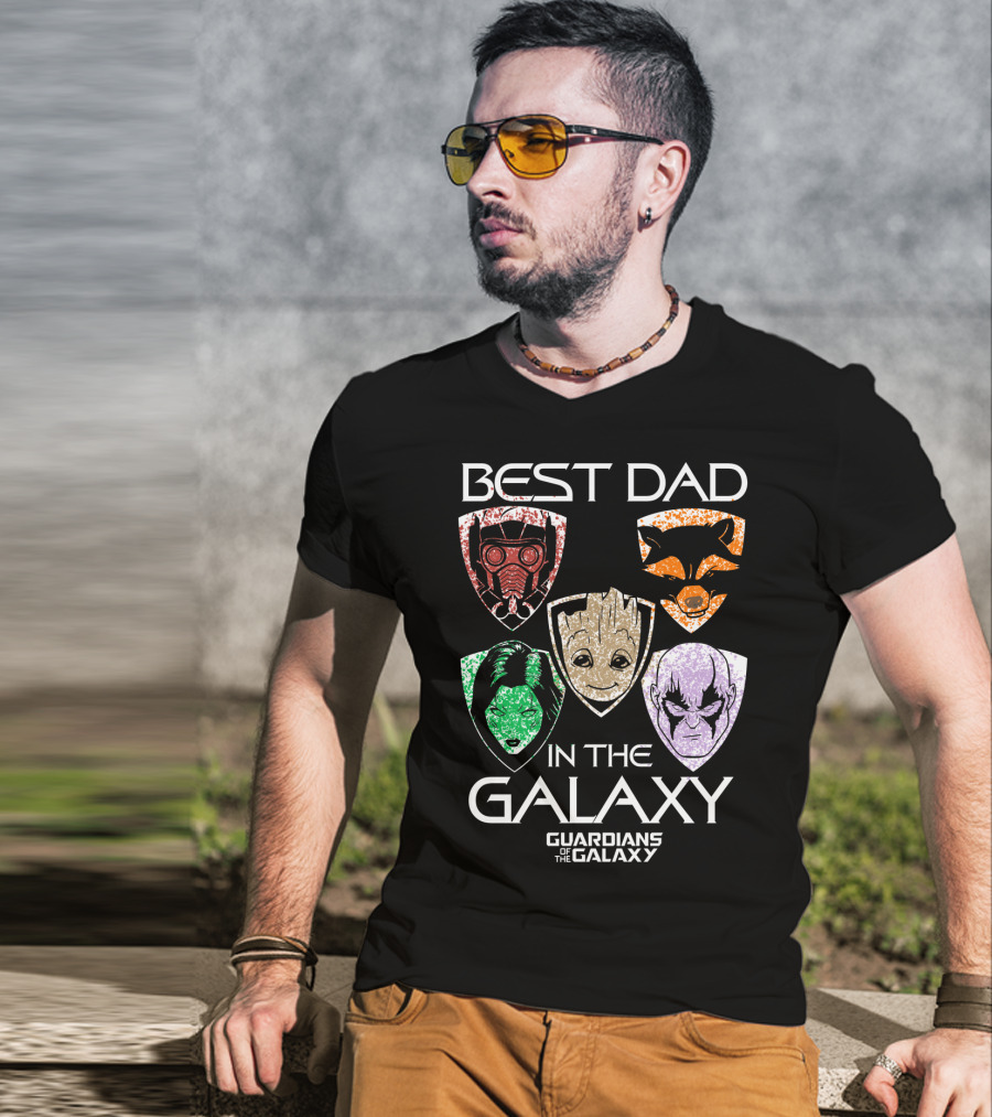 Best Dad In The Galaxy Guardians Of The Galaxy Father's Day T-Shirt