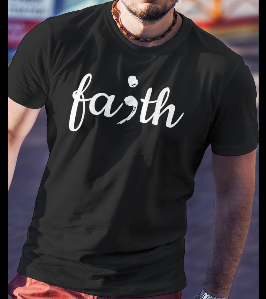 Mens Mental Health Awareness With Faith Semicolon T-Shirt
