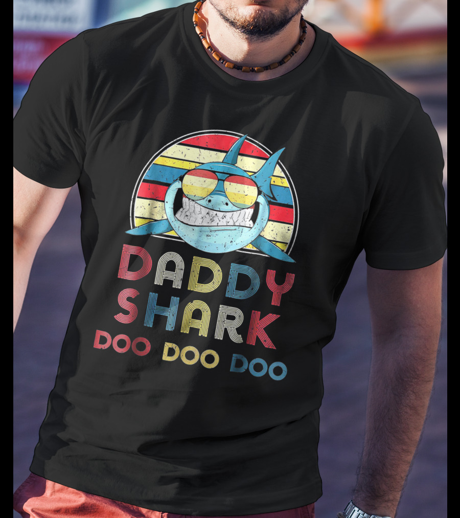 Daddy Shark Doo Doo Doo Vintage T-Shirt