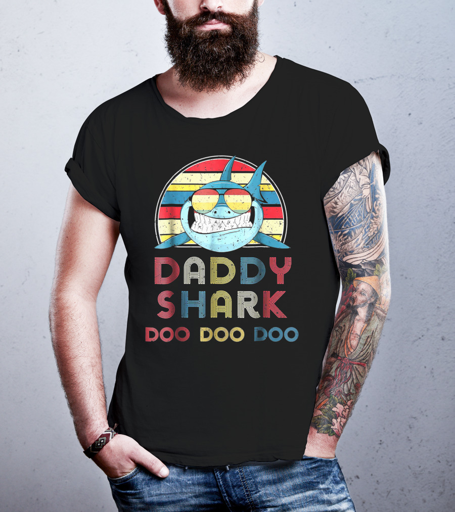 Daddy Shark Doo Doo Doo Vintage T-Shirt