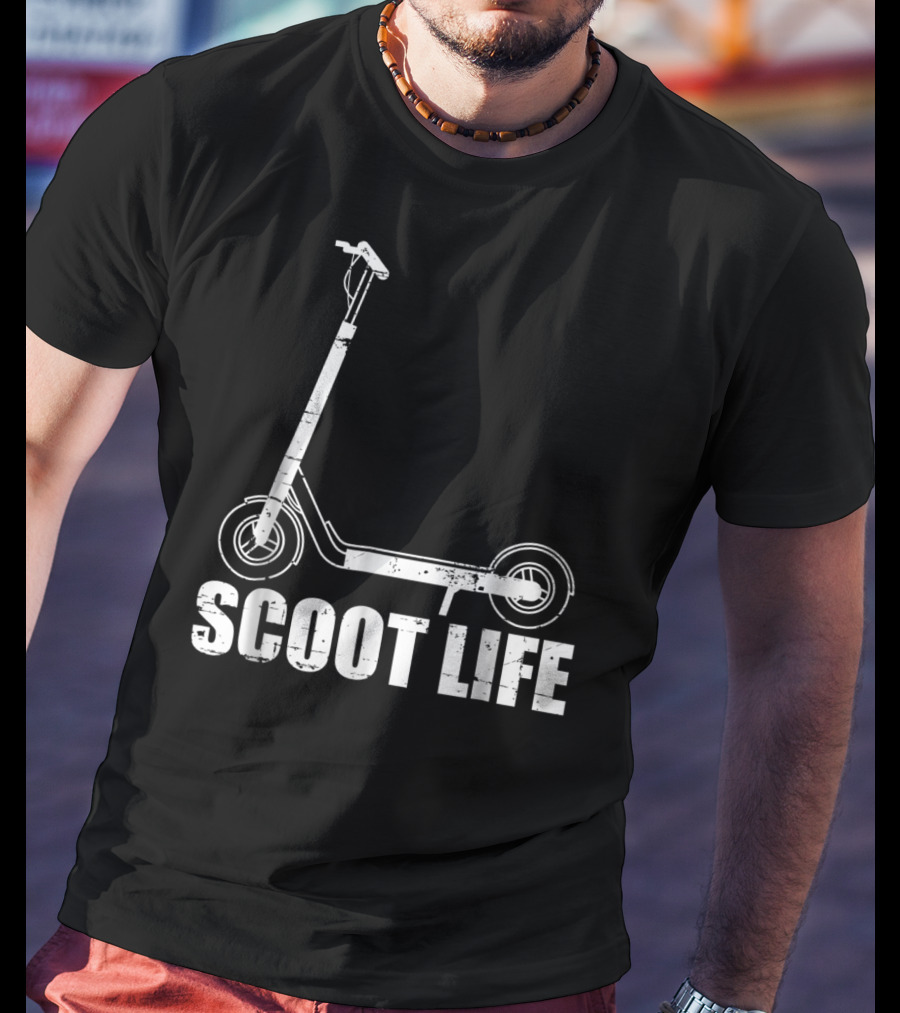 Scoot Life Kick Scooter Riders Mens T-Shirt