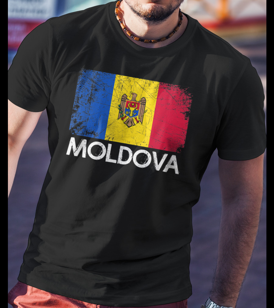 Vintage Moldovan Flag Moldova T-Shirt