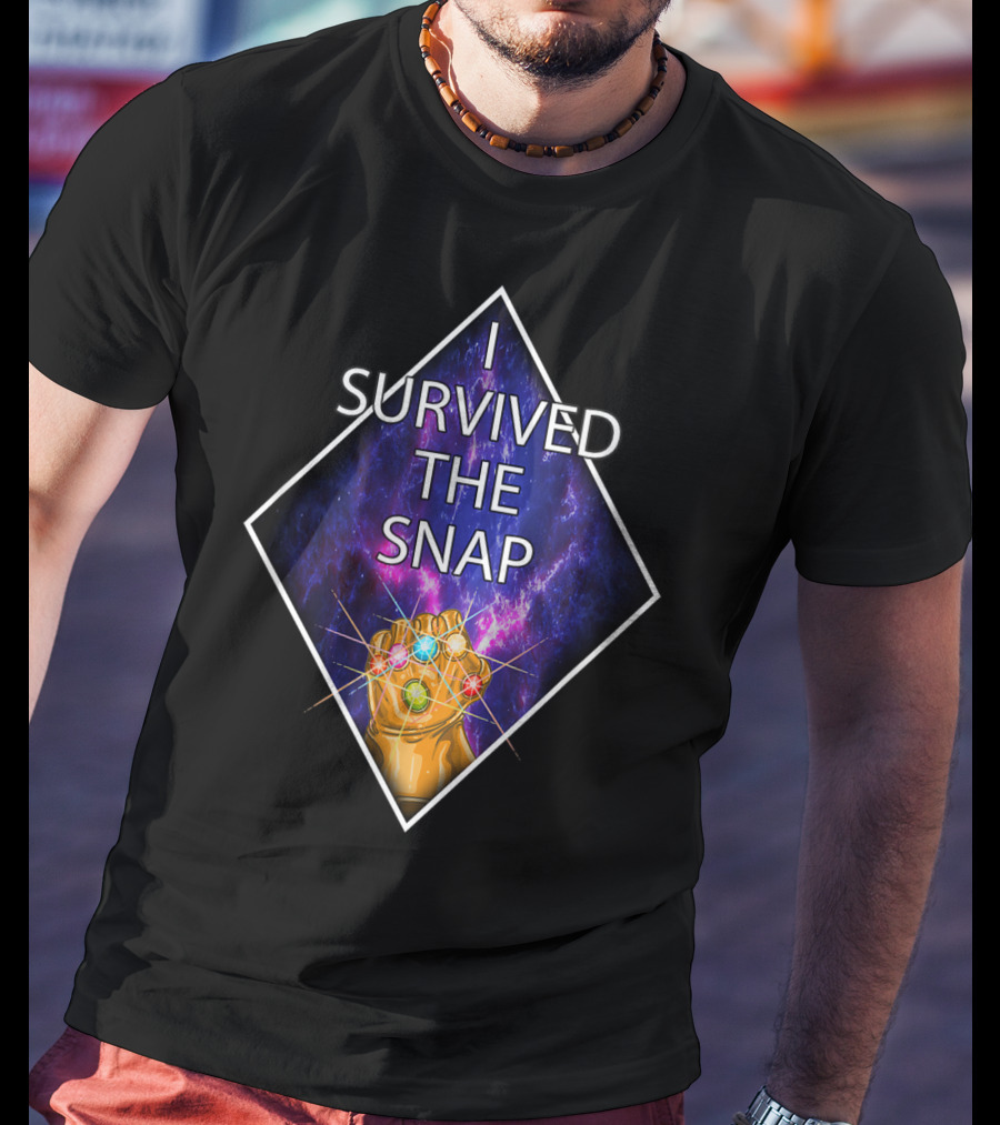 I Survived The Snap Infinity Gauntlet Humor Kirbi T-Shirt