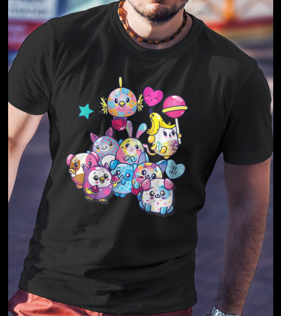 Pikmi Pops Friends So Cute Party With Colorful Characters T-Shirt