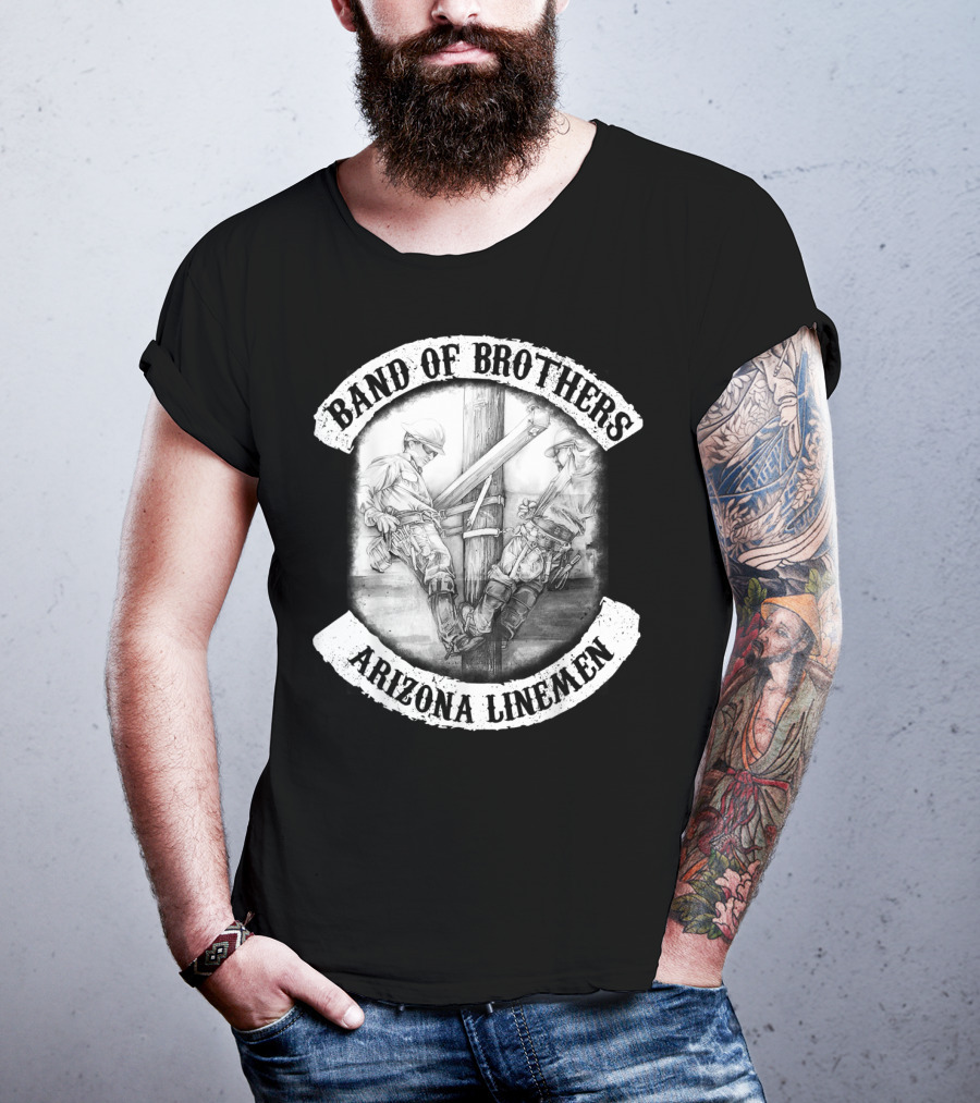 Band Of Brothers Arizona Electrical Linemen T-Shirt