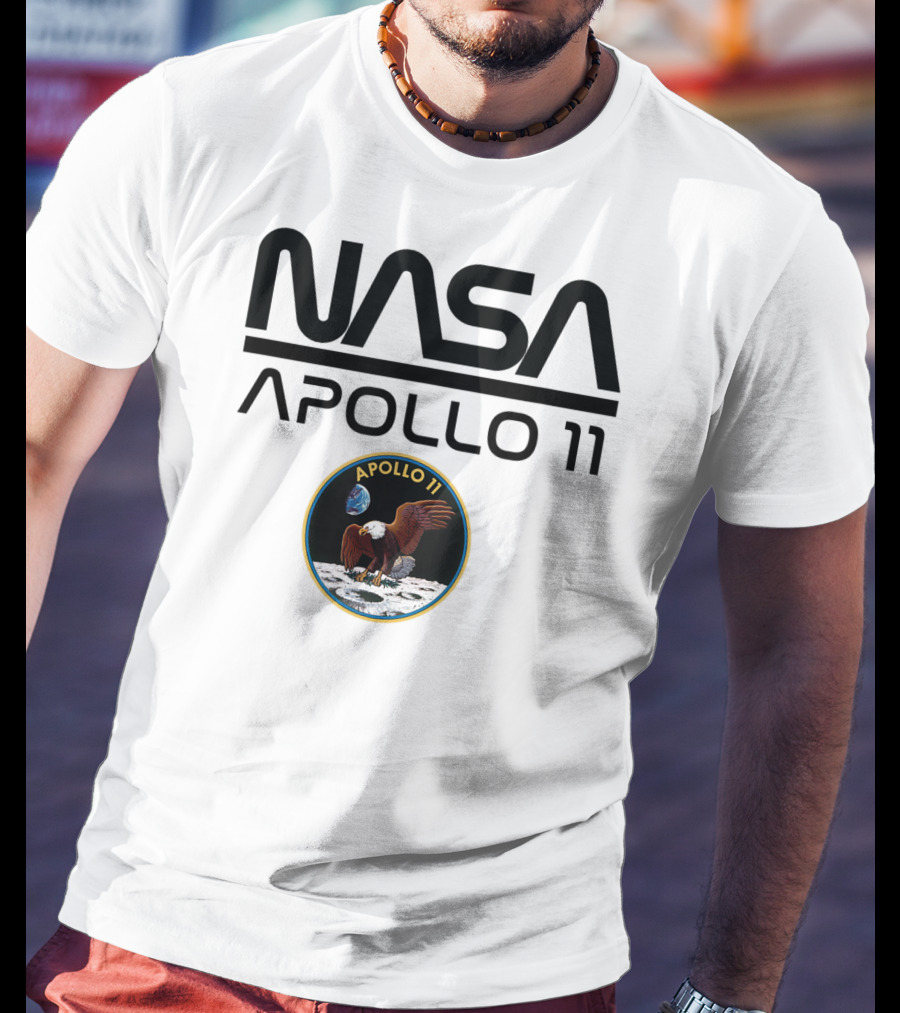 NASA Apollo 11 Moon Landing Mission Patch T-Shirt