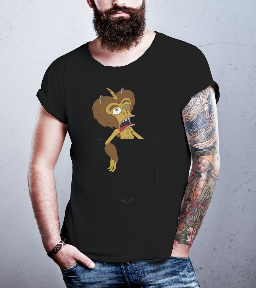 Big Mouth Hormone Monster Peek Netflix Pocket T-Shirt