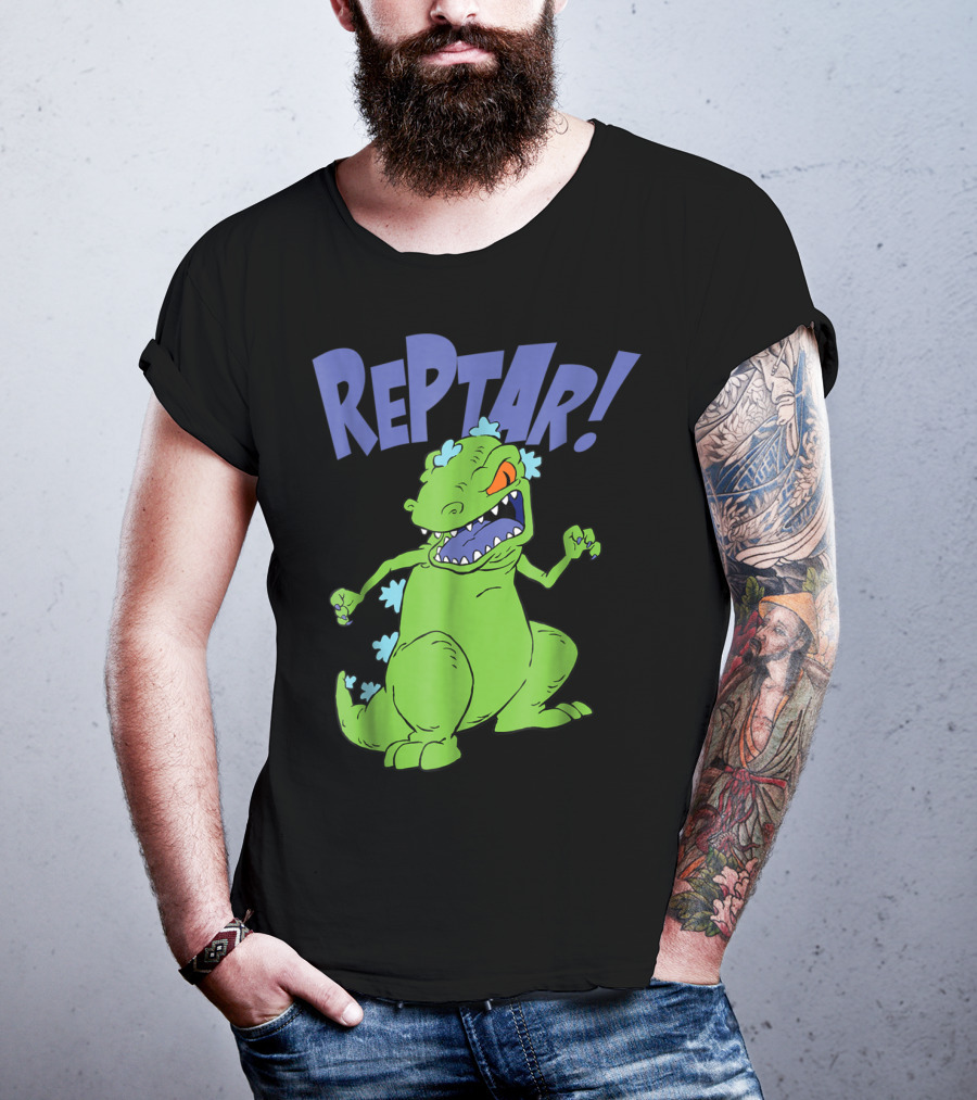 Reptar Rugrats Nickelodeon Animated Dinosaur Character T-Shirt