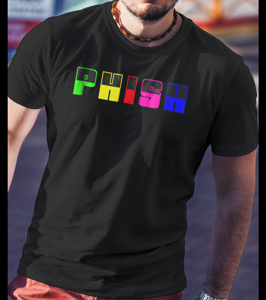 Nite Lite PHISH Neon Color Blocks T-Shirt