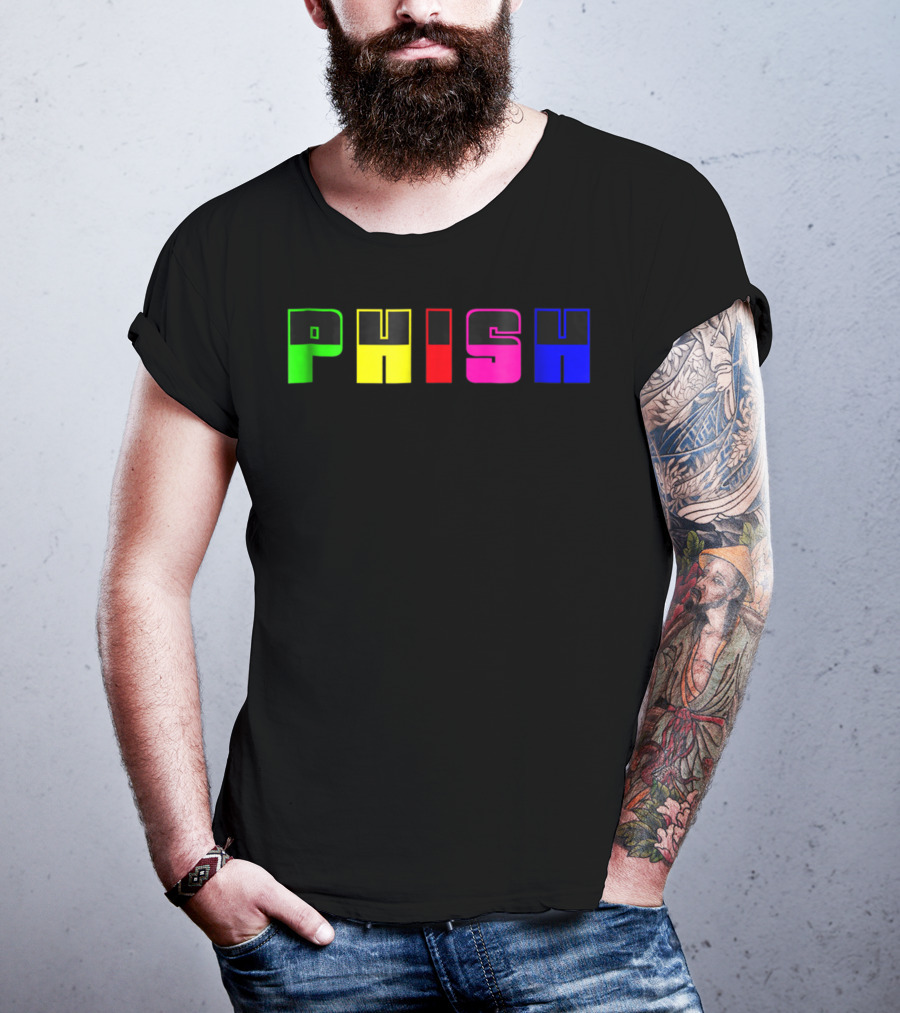 Nite Lite PHISH Neon Color Blocks T-Shirt