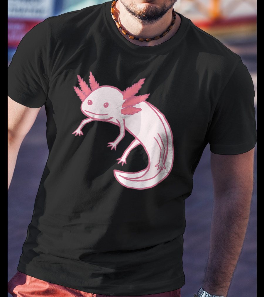 Pink Axolotl Cute Animal T-Shirt