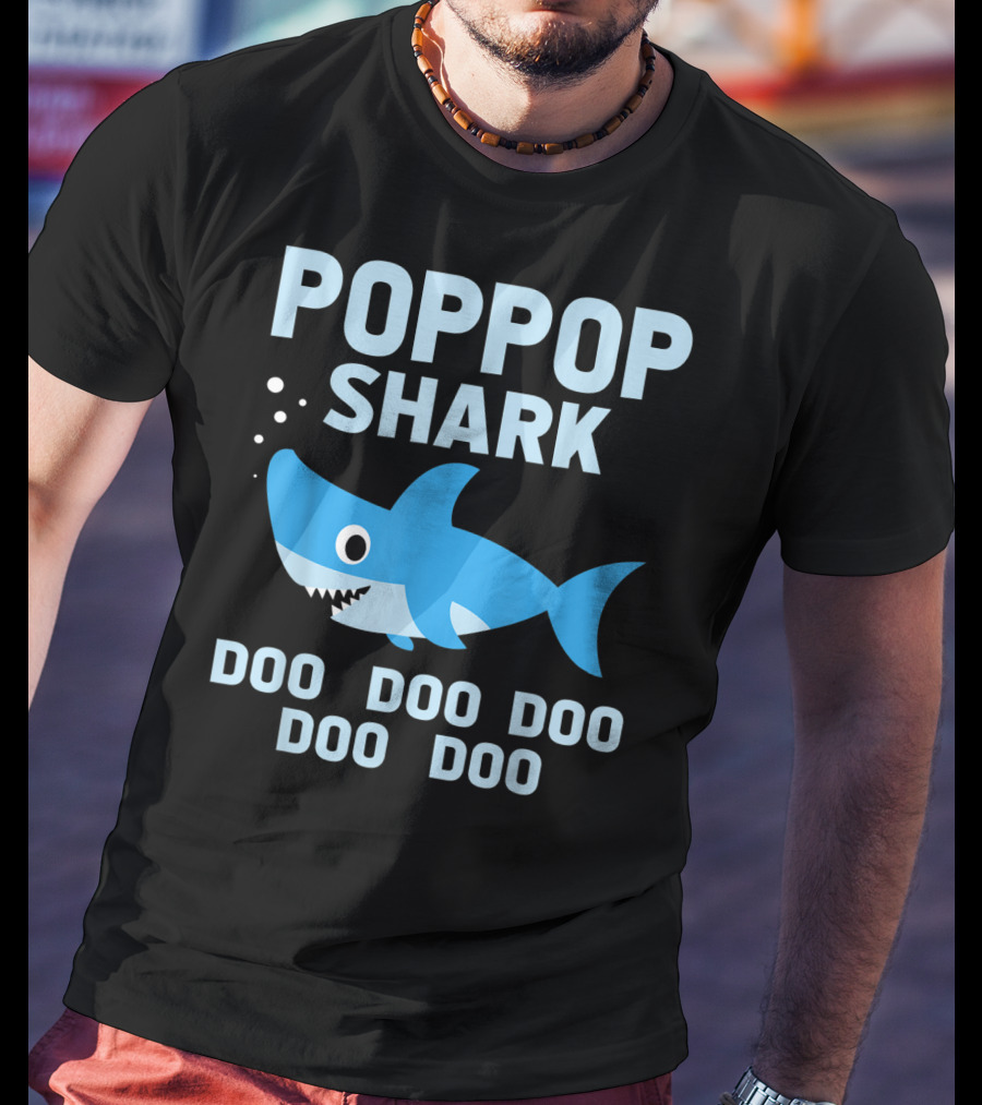 Popgop Shark Doo Doo Doo Doo Doo T-Shirt