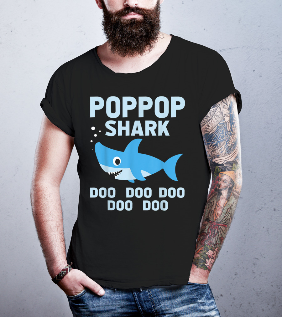Popgop Shark Doo Doo Doo Doo Doo T-Shirt