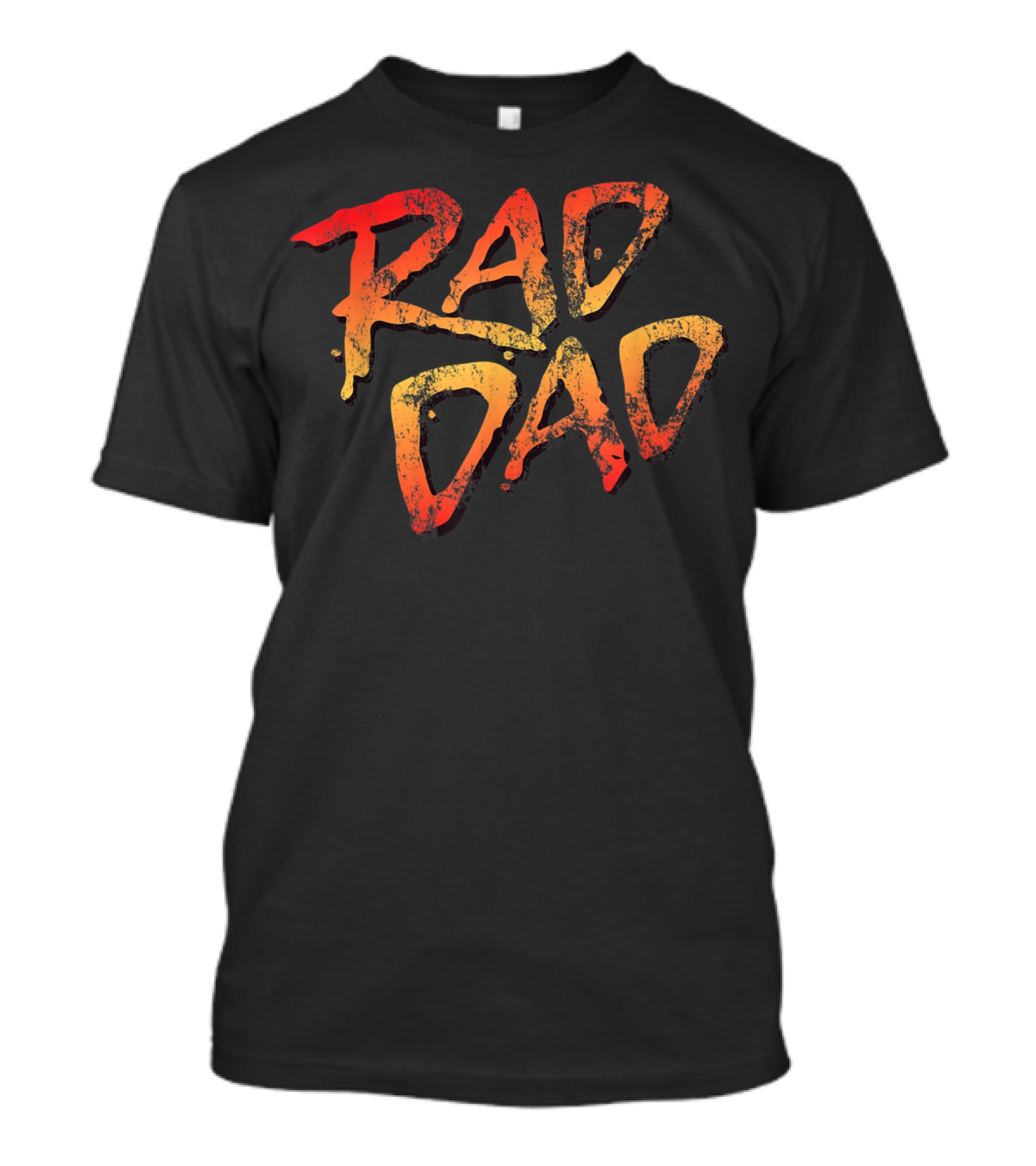 RAD DAD 80s Nostalgic Retro Style Vintage Color Burst T-Shirt