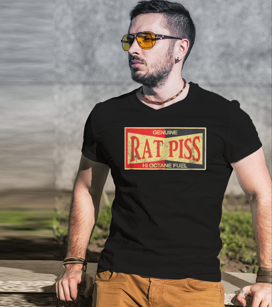 Genuine Rat Piss Hi Octane Fuel Hot Rod T-Shirt