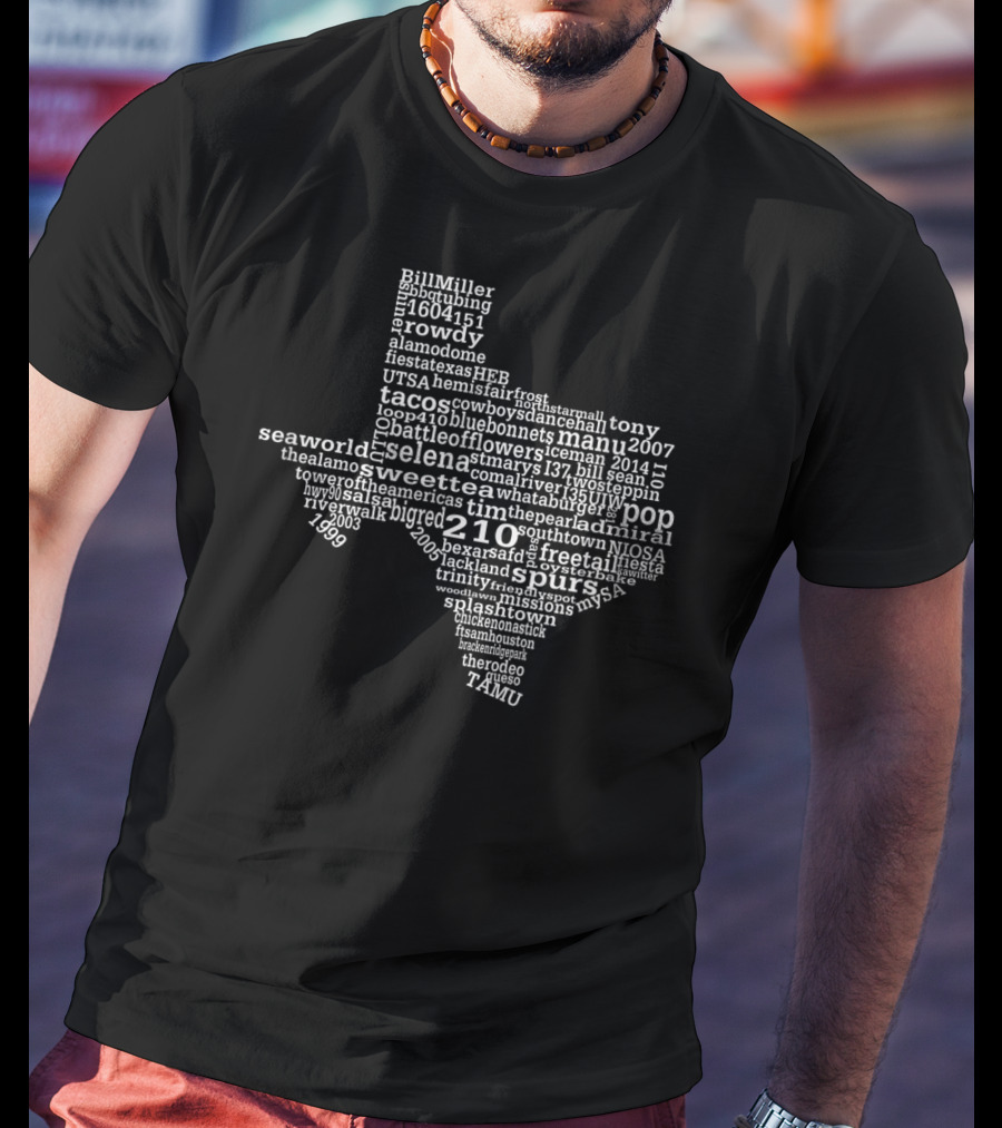 Spurs SeaWorld Riverwalk Selena Sweet Tea San Antonio Texas 210 Fiesta Alamo T-Shirt