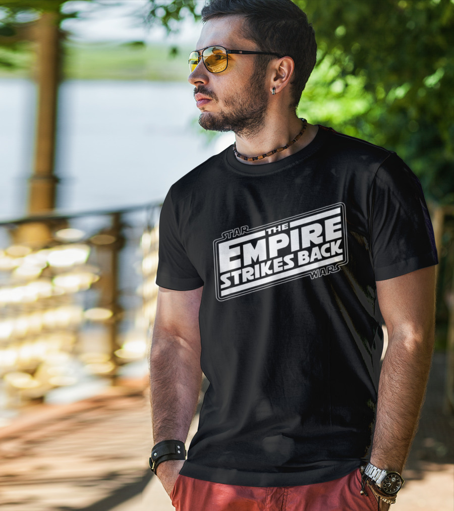 Star Wars The Empire Strikes Back Angled Movie T-Shirt