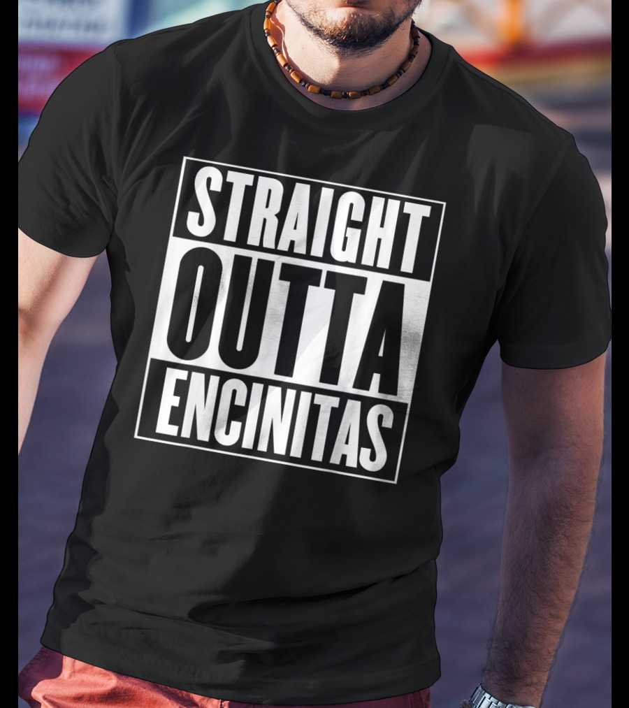 Straight Outta Encinitas California City Pride Urban T-Shirt