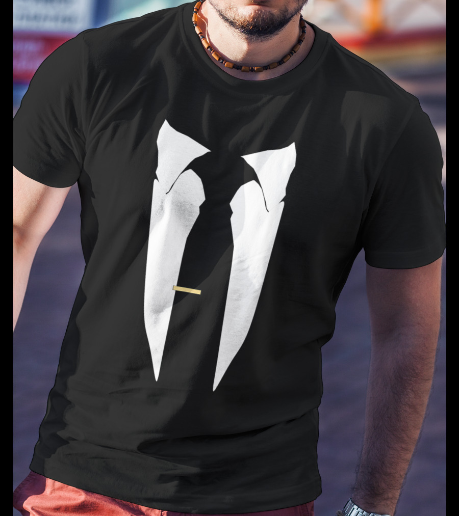 Tuxedo Suit Tie Wedding Prom Bachelor Ceremony T-Shirt