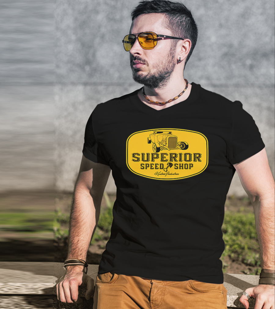 Superior Speed Shop Kustom Industries Retro Hot Rod T-Shirt