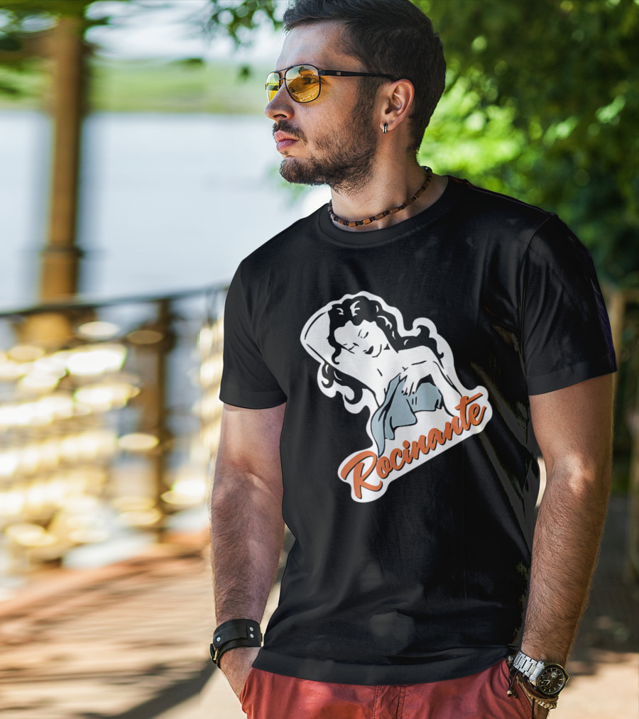 Rocinante Pin-Up Style Logo From The Expanse Series T-Shirt