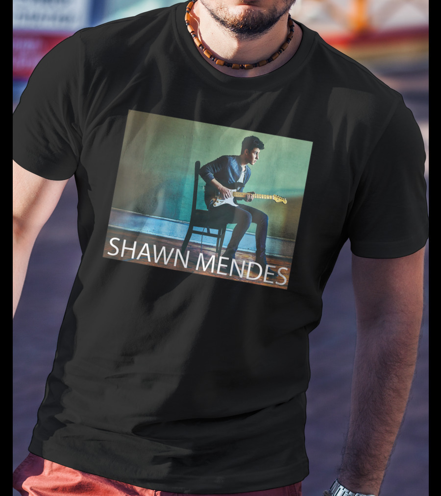 SHAWN MENDES Three Empty Words Mendes Guitar Player T-Shirt